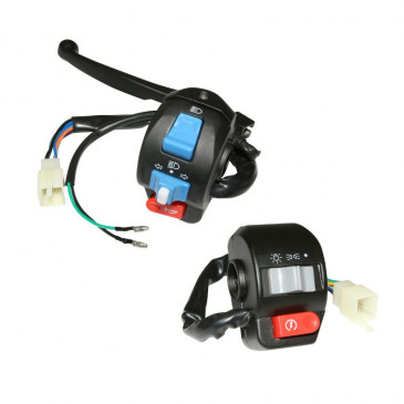 COMMODO/COMMUTATEUR SCOOT ADAPTABLE SCOOTER CHINOIS GY6 2005> GAUCHE + DROIT (PAIRE) -P2R- 3700948087862
