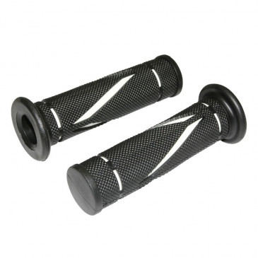 REVETEMENT POIGNEE REPLAY SCOOT RUN BASE NOIR/BLANC CLOSED END 120mm (PAIRE) 3700948089897