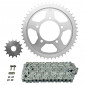 KIT CHAINE ADAPTABLE SUZUKI 600 GSF BANDIT 2000>2004, GSF S BANDIT 2000>2004 530 15x47 (DIAM COURONNE 87/110/10.5) (DEMULTIPLICATION ORIGINE) -AFAM- 5400598037849