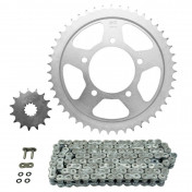 KIT CHAINE ADAPTABLE SUZUKI 600 GSF BANDIT 2000>2004, GSF S BANDIT 2000>2004 530 15x47 (DIAM COURONNE 87/110/10.5) (DEMULTIPLICATION ORIGINE) -AFAM- 5400598037849