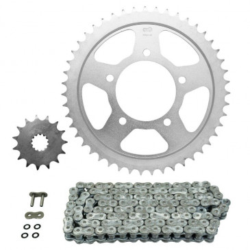 KIT CHAINE ADAPTABLE SUZUKI 600 GSF BANDIT 2000>2004, GSF S BANDIT 2000>2004 530 15x47 (DIAM COURONNE 87/110/10.5) (DEMULTIPLICATION ORIGINE) -AFAM- 5400598037849