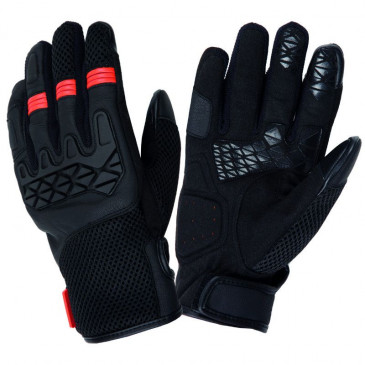 GANTS PRINTEMPS/ETE TUCANO HOMME DOGON NOIR/ORANGE T 8 (S) (HOMOLOGUE EN13594) (COMPATIBLE ECRAN TACTILE)