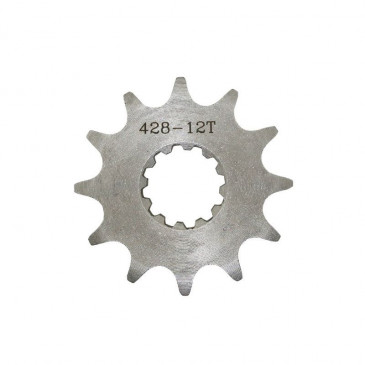 GEARBOX OUTPUT SPROCKET FOR 50cc MOTORBIKE MINARELLI 50 AM6 428 12 TEETH/MBK 50 X-POWER/YAMAHA 50 TZR/PEUGEOT 50 XPS/RIEJU 50 SMX -SELECTION P2R-
