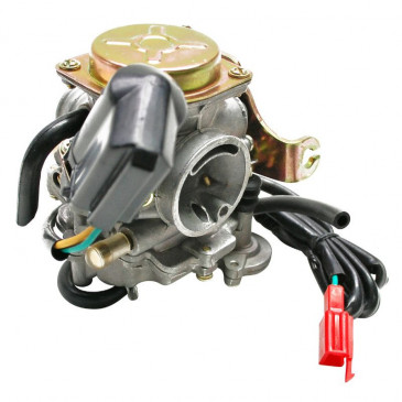 CARBURATEUR SCOOT ADAPTABLE SCOOT 50 CHINOIS 4T GY6,139QMB/PEUGEOT 50 KISBEE 4T, V-CLIC 4T/KYMCO 50 AGILITY 4T/SYM 50 ORBIT 4T/BAOTIAN 50 BT49QT 4T (DIAM 18mm ORIGINE) -P2R QUALITE ECO- 3700948063699
