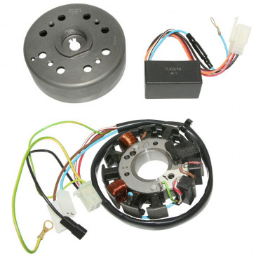 IGNITION FOR MODED KRD ANALOG WITH EXTERNAL ROTOR FOR PEUGEOT 103 " big cone"(6V AND SWITCH IGNITION)