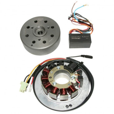 IGNITION FOR SCOOT KRD ANALOG EXTERNAL ROTOR FOR MBK 50 NITRO 2004>, MACH-G, OVETTO/YAMAHA 50 AEROX 2004>, JOG-R, NEOS WITH MORIYAMA IGNITION (CATALYSED) 3700948116951