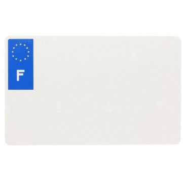 PLAQUE IMMATRICULATION MOTO TIFLEX ALU PREPERCEE 210x140 VIERGE LOGO F (UNIQUEMENT MOTO) (VENDU A L'UNITE) 3700948123232