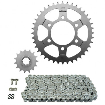 KIT CHAINE ADAPTABLE KAWASAKI 600 ZX-6R 1998>2002, 636 ZX-6R 2002 525 15x40 (DIAM COURONNE 80/104/10.5) (DEMULTIPLICATION ORIGINE) -AFAM- 5400598040450