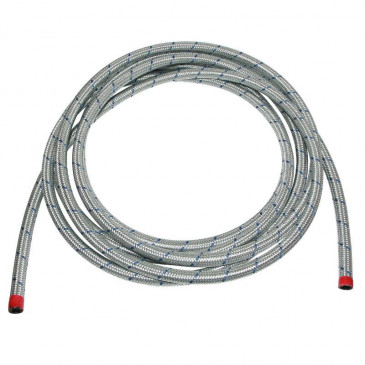 FUEL HOSE NBR WITH BLUE GALVANISED BELT 8X13 SPECIAL FOR HYDROCARBONS ( 5M)
