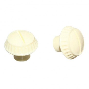 VIS/ECROU/BOUTON DE BOITE A OUTIL CYCLO POUR MBK/MOTOBECANE COULEUR CREME (VENDU A L'UNITE) 3701213403448