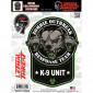 STICKER LETHAL THREAT ZOMBIE K9 UNIT (150x200mm) (LT88099)