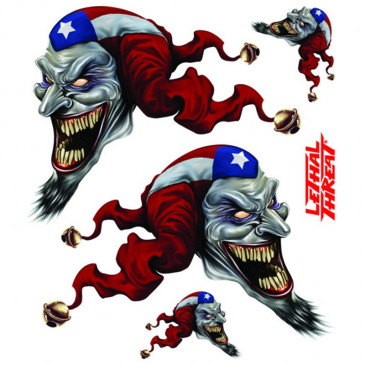 AUTOCOLLANT/STICKER LETHAL THREAT PR JESTER SET LT RT (150x200mm) (LT88707)