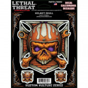 STICKER LETHAL THREAT HELMET SKULL (15x20cm) (LT90692) 3700948158371