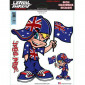 STICKER LETHAL THREAT AUSTRALIA DUDE (15x20cm) (LT88413)