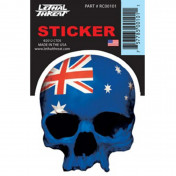 STICKER LETHAL THREAT AUSTRALIAN SKULL (7x11cm) (RC00101) 3700948158494