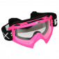 MOTOCROSS GOGGLES ADX MX PINK FLUO CLEAR VISOR ANTI-SCRATCH