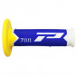 GRIP- PROGRIP OFF ROAD 788 TRIPLE DENSITY SPECIAL EDITION WHITE/BLUE/YELLOW 115mm (PAIR) (CROSS/MX) 0801766077769