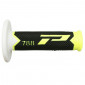 REVETEMENT POIGNEE PROGRIP MOTO OFF ROAD 788 TRIPLE DENSITE SPECIAL EDITION FLUO DESIGN FLUO JAUNE FLUO/NOIR/BLANC CLOSED END 115mm (CROSS/MX) (PAIRE)