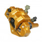 BRAKE CALIPER (FRONT) FOR BAOTIAN 50 BT49QT, BT50QT/SCOOTER 50 CHINOIS/PEUGEOT 50 V CLIC -GOLDEN- (SUPPLIED WITH PADS)