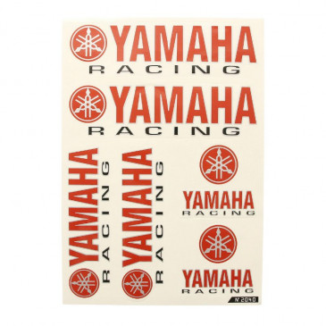 AUTOCOLLANT/STICKER RACING YAM (1 PLANCHE DE 6 - 330mmx220mm) 8714868023546
