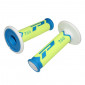 GRIP- PROGRIP OFF ROAD 788 TRIPLE DENSITY SPECIAL EDITION FLUO BLUE LIGHT/YELLOW/WHITE 115mm (PAIR) (CROSS/MX) 0801766078384