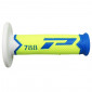 REVETEMENT POIGNEE PROGRIP MOTO OFF ROAD 788 TRIPLE DENSITE SPECIAL EDITION FLUO DESIGN BLEU LIGHT/JAUNE FLUO/BLANC CLOSED END 115mm (CROSS/MX) (PAIRE)