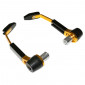 LEVER GUARDS REPLAY RR ALUMINIUM-- ADJUSTABLE - GOLDEN/BLACK - WITH NOZZLES FOR ANY TYPE OF HANDLEBAR 13/17 mm) (PAIR)