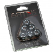 GALET/ROULEAU MAXISCOOTER ARTEK K1 20x17 8,0g (x6) POUR PEUGEOT 125 SATELIS/ SUZUKI 125 BURGMAN/ APRILIA 125 LEONARDO/KYMCO 125 PEOPLE 3700948001431