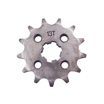 GEARBOX OUTPUT SPROCKET FOR 50cc MOTORBIKE DERBI 50 SENDA EURO 2 + EURO 3, GPR/GILERA 50 SMT, RCR 428 13 TEETH -SELECTION P2R-