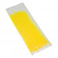 COLLIER DE SERRAGE NYLON TYPE RILSAN 2,5x200mm JAUNE FLUO (VENDU PAR 100) -P2R- 3700948094273