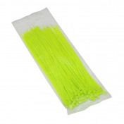 COLLIER DE SERRAGE NYLON TYPE RILSAN 2,5x200mm VERT FLUO (VENDU PAR 100) -P2R- 3700948094303