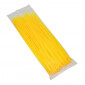COLLIER DE SERRAGE NYLON TYPE RILSAN 3,6x250mm JAUNE FLUO (VENDU PAR 100) -P2R- 3700948094327