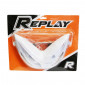 TWIN HEADLIGHTS REPLAY RR8 FOR MBK 50 NITRO 1997>2012/YAMAHA 50 AEROX 1997>2012 WHITE- CLEAR LEDS