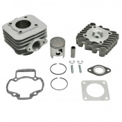 HAUT MOTEUR SCOOT ADAPTABLE PIAGGIO 50 ZIP 2T, TYPHOON, LIBERTY 2T/GILERA 50 STALKER, ICE/APRILIA 50 SR AIR -ALU NIKASIL AIRSAL-