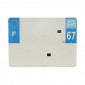 BANDE PLAQUE REMORQUE 275x200 POUR PVC VIERGE DEP. 67 avec EURO (VENDU A L'UNITE) 3700948121047