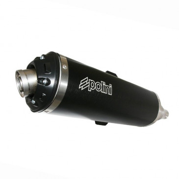EXHAUST FOR MAXISCOOTER POLINI BLACK FOR PIAGGIO 500 MP3 (CEE APPROVED) (190.0065) 8054705112492