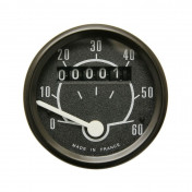 SPEEDOMETER FOR MOPED (ROUND SHAPED) 60KM/H Ø48mm - BLACK+MOUNTING SUPPORT 3701213413287
