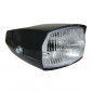 PHARE/PROJECTEUR CYCLO ADAPTABLE SOLEX 3800, 6000, FLASH NOIR HOMOLOGUE (COMPLET) -SELECTION P2R- 3701213401574