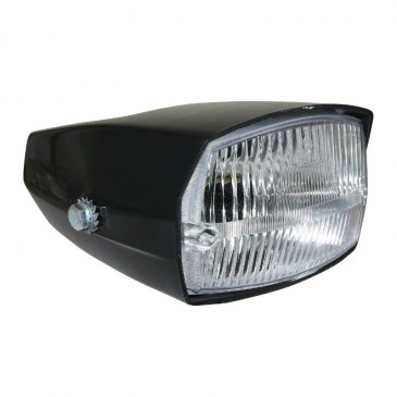 PHARE/PROJECTEUR CYCLO ADAPTABLE SOLEX 3800, 6000, FLASH NOIR HOMOLOGUE (COMPLET) -SELECTION P2R- 3701213401574