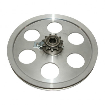 HEAD PULLEY FOR MOPED MBK 51 ALUMINIUM - 6 HOLES- WITH 11 TEETH SPROCKET 3700948096956