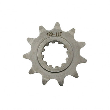 GEARBOX OUTPUT SPROCKET FOR 50cc MOTORBIKE MINARELLI 50 AM6 420 11 TEETH/MBK 50 X-POWER/YAMAHA 50 TZR/PEUGEOT 50 XPS/RIEJU 50 SMX -SELECTION P2R-