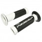 GRIP- PROGRIP ON ROAD 732 DUAL DENSITY BLACK/WHITE 125mm OPEN END (PAIR) (ROAD BIKE)