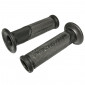 REVETEMENT POIGNEE PROGRIP SCOOTER ON ROAD 732 DOUBLE DENSITE NOIR/TITANE OPEN END 125mm (PAIRE) 0801766085047