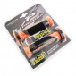 REVETEMENT POIGNEE PROGRIP SCOOTER ON ROAD 732 DOUBLE DENSITE NOIR/ORANGE FLUO OPEN END 125mm (PAIRE) 0801766084712