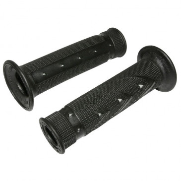 REVETEMENT POIGNEE PROGRIP MOTO ON ROAD 721 DOUBLE DENSITE NOIR/GRIS OPEN END 125mm (PAIRE) 0801766085900