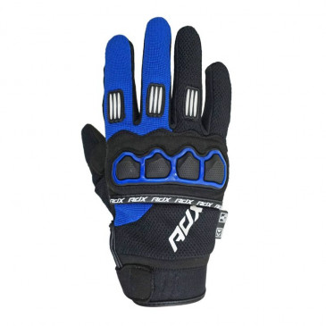 GLOVES ADX CROSS TOWN BLACK/BLUE YAMAHA T 8 (S) FOR CHILD (APPROVED EN 13594:2015)