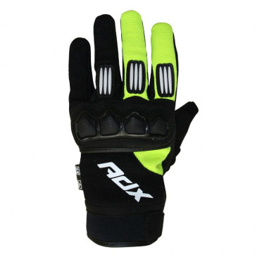 GANTS CROSS ADX TOWN NOIR/JAUNE FLUO T 6 (XXS) ENFANT (HOMOLOGUE EN 13594:2015)