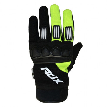 GLOVES ADX CROSS TOWN BLACK/YELLOW FLUO T 7 (XS) FOR CHILD (APPROVED EN 13594:2015)