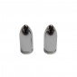 VALVE CAP-SCHRADER - REPLAY "BOMB" CHROME (PAIR)