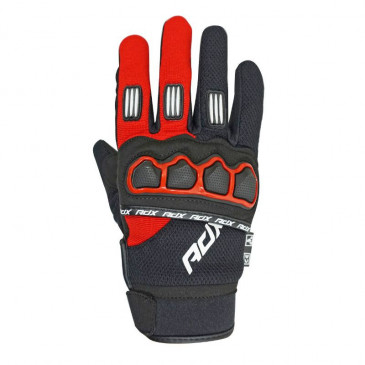GLOVES ADX CROSS TOWN BLACK/RED T 7 (XS) FOR CHILD (APPROVED EN 13594:2015)